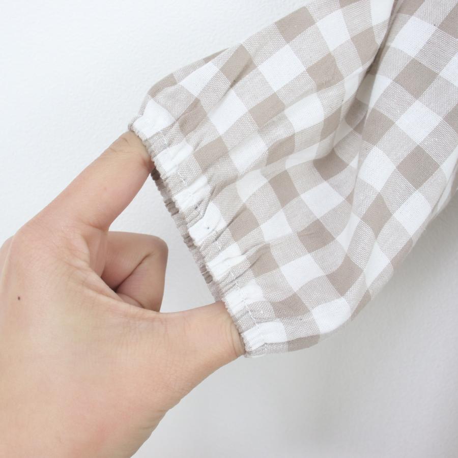 ロンパース ベビー服 ベビー キッズ 子供服 子ども服 服 秋 冬 春 子ども 子供 新生児 赤ちゃん 女の子 長袖 丸襟 レース チェック |  | 04