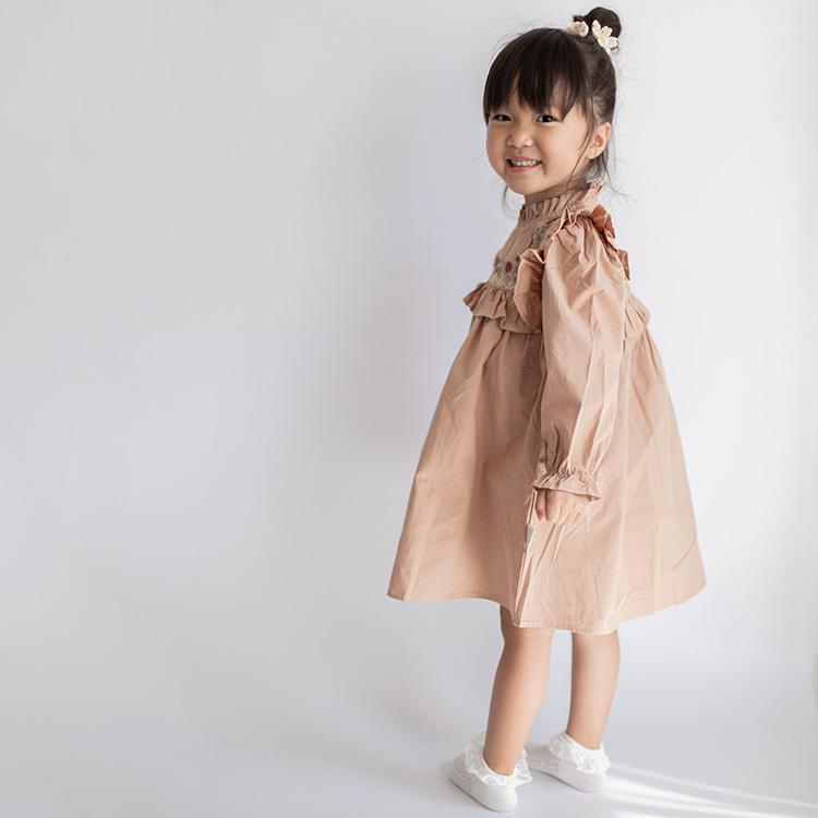 ワンピース ドレス ベビー キッズ ベビー服 子供服 子ども服 服 子ども 子供 赤ちゃん 姉妹 お揃い 女の子 長袖 刺繍 秋 春 冬 おしゃれ 姉妹コーデ |  | 12