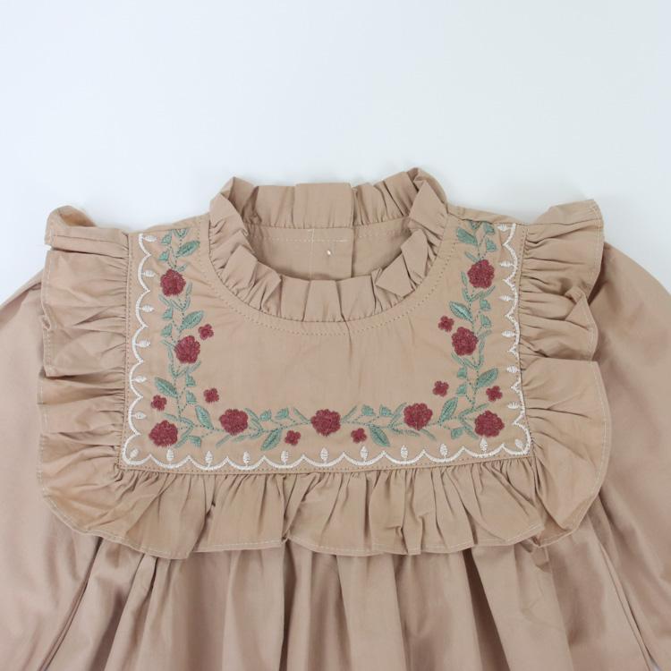 ワンピース ドレス ベビー キッズ ベビー服 子供服 子ども服 服 子ども 子供 赤ちゃん 姉妹 お揃い 女の子 長袖 刺繍 秋 春 冬 おしゃれ 姉妹コーデ |  | 06