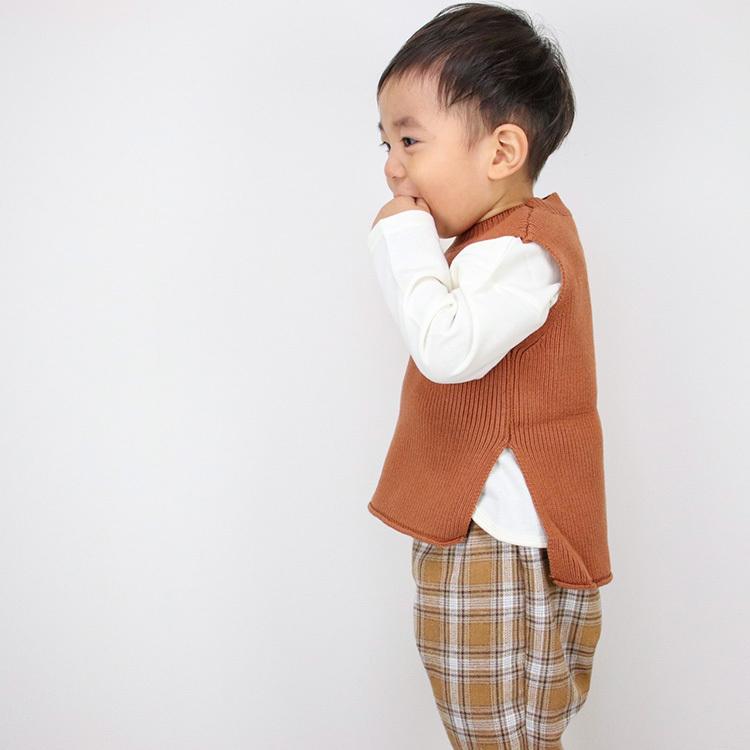 ベビー服 ベスト 子ども服 男の子 女の子 ベビー キッズ 春 秋 冬 秋冬 ニット ノースリーブ 丸襟 秋服 冬服 可愛い かわいい 70 80 90 出産祝い 韓国 70 |  | 11