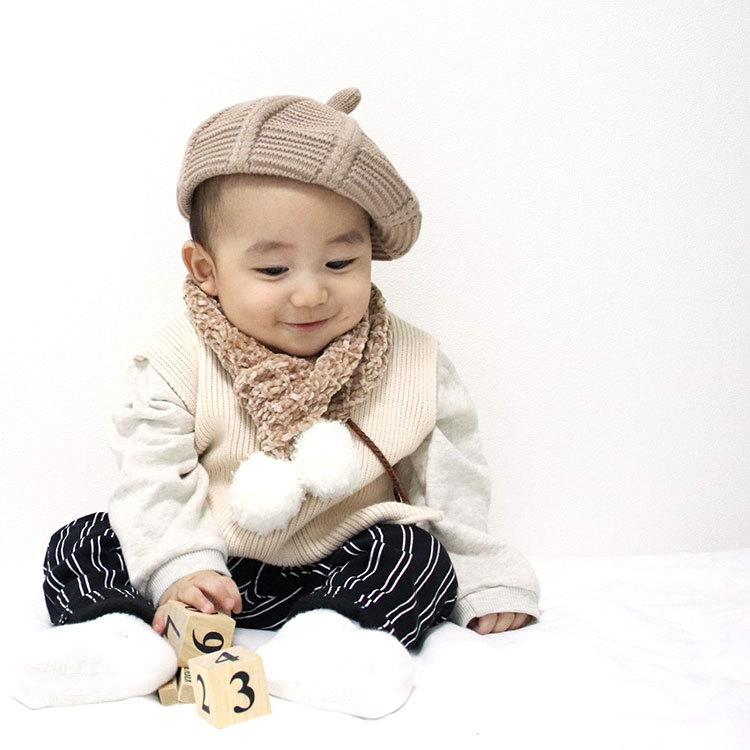 ベビー服 ベスト 子ども服 男の子 女の子 ベビー キッズ 春 秋 冬 秋冬 ニット ノースリーブ 丸襟 秋服 冬服 可愛い かわいい 70 80 90 出産祝い 韓国 70 |  | 16