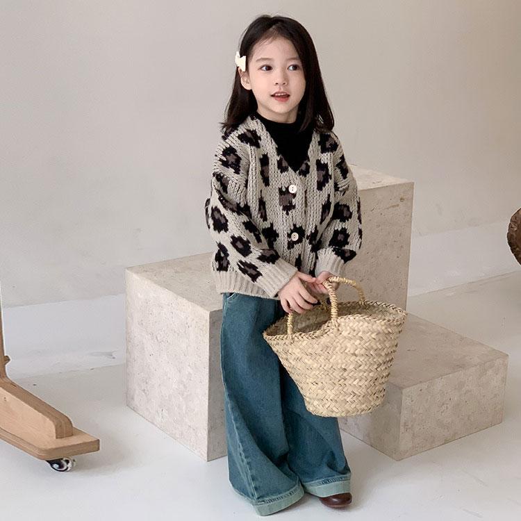 カーディガン ベビー服 子供服 子ども服 服 ベビー 子ども 子供 キッズ ケーブル編み レオパード ニット セーター トップス 男の子 女の子 秋 冬 春 |  | 12