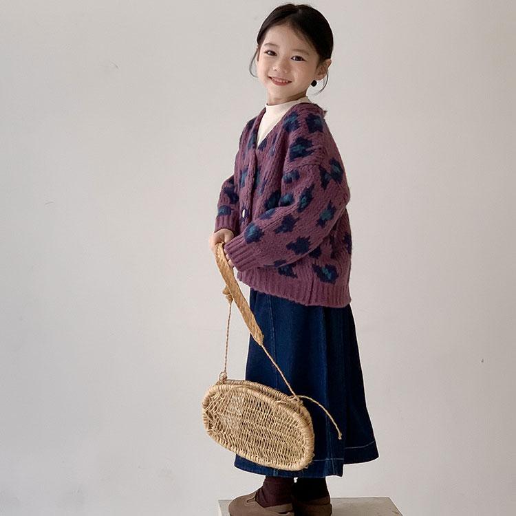 カーディガン ベビー服 子供服 子ども服 服 ベビー 子ども 子供 キッズ ケーブル編み レオパード ニット セーター トップス 男の子 女の子 秋 冬 春 |  | 13