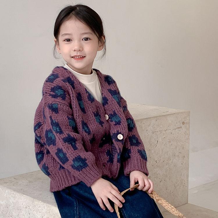 カーディガン ベビー服 子供服 子ども服 服 ベビー 子ども 子供 キッズ ケーブル編み レオパード ニット セーター トップス 男の子 女の子 秋 冬 春 |  | 15