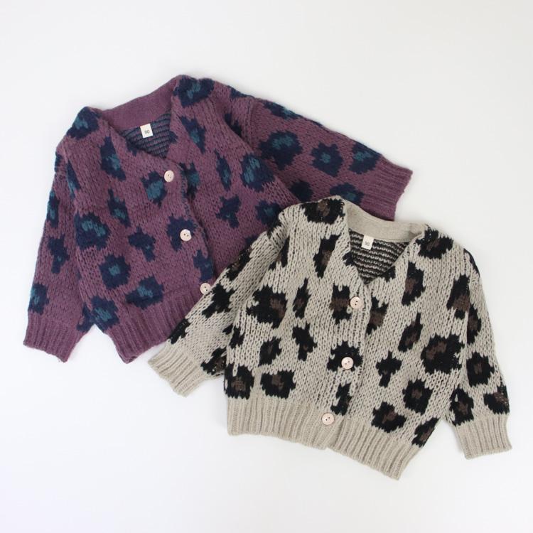 カーディガン ベビー服 子供服 子ども服 服 ベビー 子ども 子供 キッズ ケーブル編み レオパード ニット セーター トップス 男の子 女の子 秋 冬 春 |  | 01