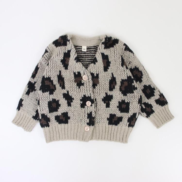 カーディガン ベビー服 子供服 子ども服 服 ベビー 子ども 子供 キッズ ケーブル編み レオパード ニット セーター トップス 男の子 女の子 秋 冬 春 |  | 02
