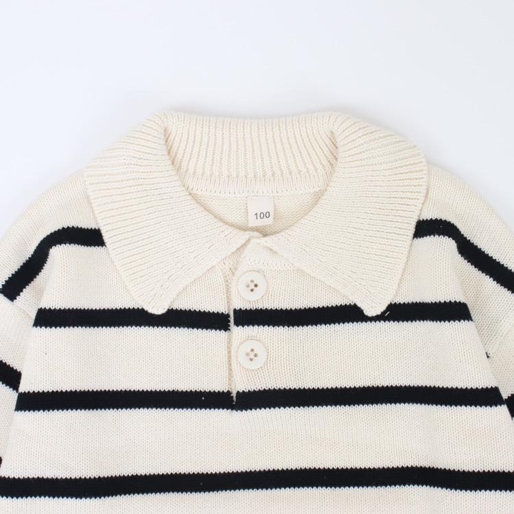 ニットセーター 襟付き トップス キッズ ベビー服 子供服 子ども服 服 ベビー 子ども 子供 男の子 女の子 秋 冬 春 長袖 セーター ニット おしゃれ 韓国 |  | 03