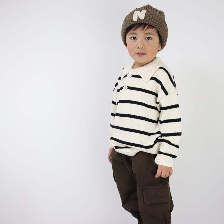ニットセーター 襟付き トップス キッズ ベビー服 子供服 子ども服 服 ベビー 子ども 子供 男の子 女の子 秋 冬 春 長袖 セーター ニット おしゃれ 韓国 |  | 07
