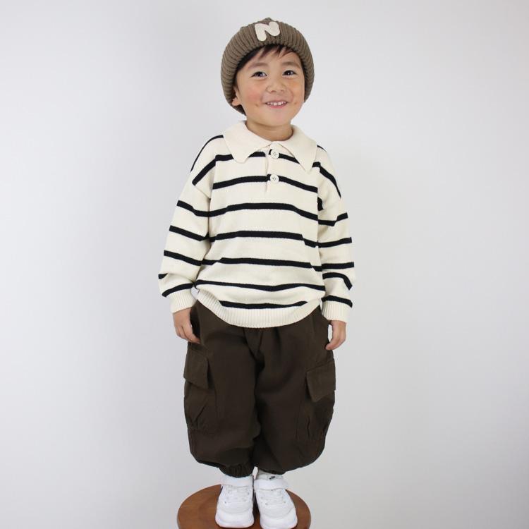 ニットセーター 襟付き トップス キッズ ベビー服 子供服 子ども服 服 ベビー 子ども 子供 男の子 女の子 秋 冬 春 長袖 セーター ニット おしゃれ 韓国 |  | 09