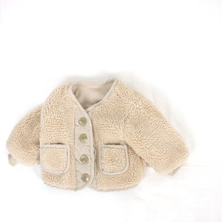 ベビー服 ボアジャケット ベビー キッズ 裏起毛 親子コーデ トップス ジャケット もこもこ 暖かい アウター 女の子 男の子 長袖 秋 冬 可愛い 80 90 100 110 |  | 01