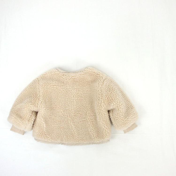 ベビー服 ボアジャケット ベビー キッズ 裏起毛 親子コーデ トップス ジャケット もこもこ 暖かい アウター 女の子 男の子 長袖 秋 冬 可愛い 80 90 100 110 |  | 02