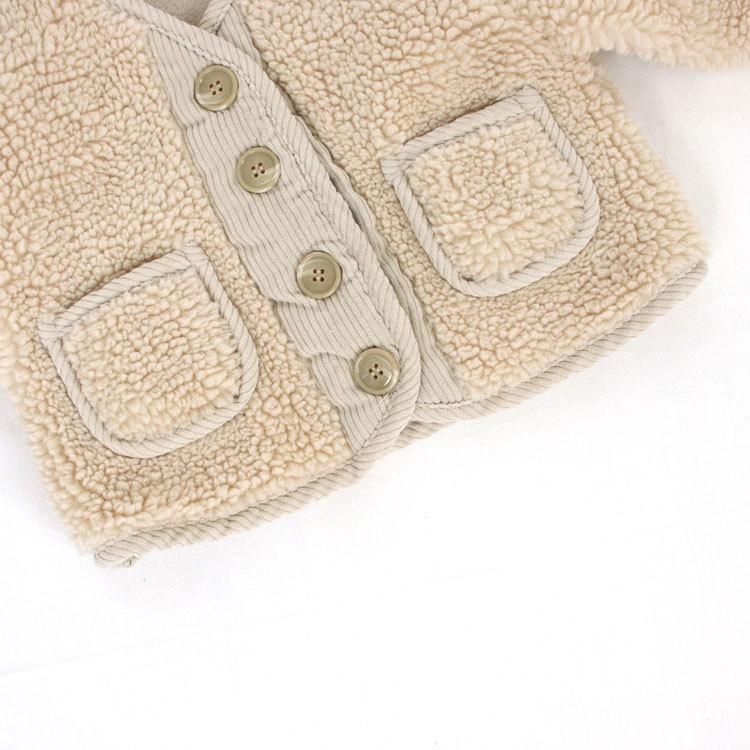 ベビー服 ボアジャケット ベビー キッズ 裏起毛 親子コーデ トップス ジャケット もこもこ 暖かい アウター 女の子 男の子 長袖 秋 冬 可愛い 80 90 100 110 |  | 03