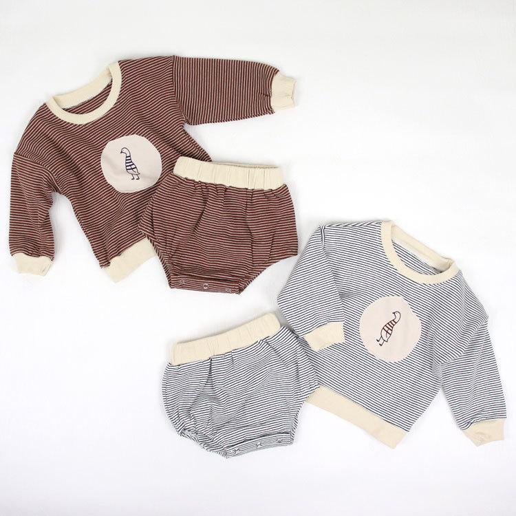 ベビー服 セットアップ 子ども服 ロンパース 男の子 女の子 ベビー キッズ 秋冬 秋 春 ボーダー シンプル 長袖 秋服 春服 おしゃれ 可愛い かわいい 70 80 90 Rompers 53 H I 通販 Yahoo ショッピング