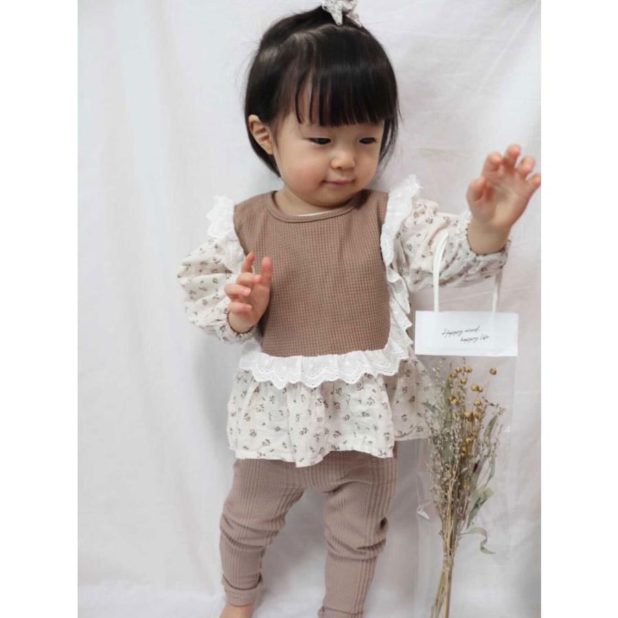 スタイ よだれかけ ビブ ベスト エプロン レイヤード レース フリル ワッフル スタイベスト フリルベスト フリルエプロン レースビブ 女の子 サイドリボン |  | 10