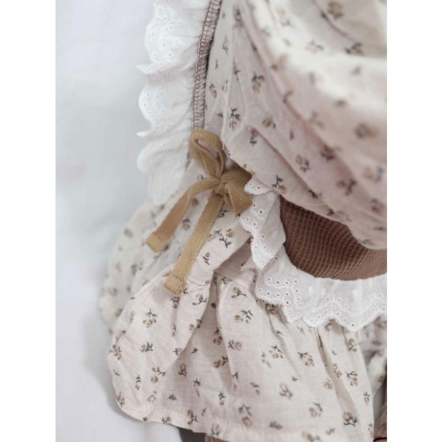 スタイ よだれかけ ビブ ベスト エプロン レイヤード レース フリル ワッフル スタイベスト フリルベスト フリルエプロン レースビブ 女の子 サイドリボン |  | 13