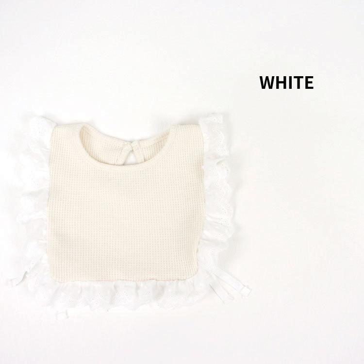 スタイ よだれかけ ビブ ベスト エプロン レイヤード レース フリル ワッフル スタイベスト フリルベスト フリルエプロン レースビブ 女の子 サイドリボン |  | 03