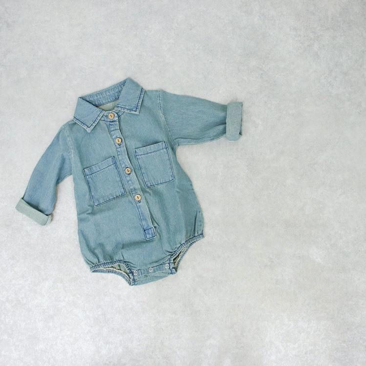 ベビー服 デニムロンパース ベビー キッズ 子ども服 ロンパース 男の子 女の子 春 夏 秋 安い キッズ服 春服 86 Off 長袖 おしゃれ 出産祝い 70 秋服 90 80 可愛い