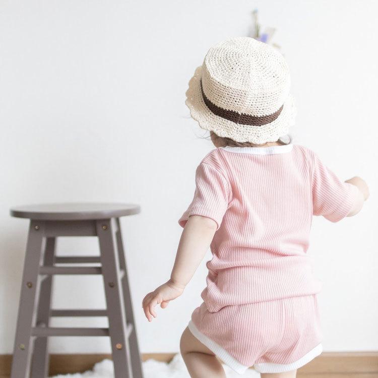 ベビー服 セットアップ 子供服 子ども服 ロンパース 男の子 女の子 ベビー キッズ 春 夏 虹 シンプル リブ 半袖 夏服 春服 可愛い かわいい 保育園 80 90 100 |  | 13