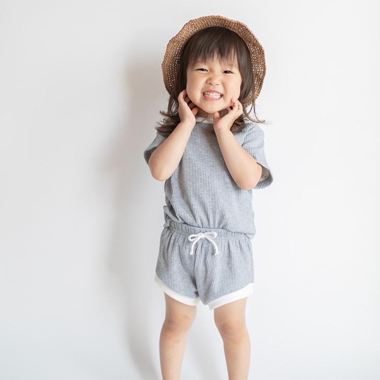 ベビー服 セットアップ 子供服 子ども服 ロンパース 男の子 女の子 ベビー キッズ 春 夏 虹 シンプル リブ 半袖 夏服 春服 可愛い かわいい 保育園 80 90 100 |  | 17