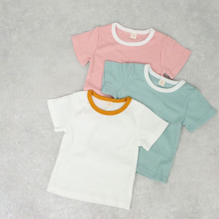 ベビー服 セットアップ 子供服 子ども服 ロンパース 男の子 女の子 ベビー キッズ 春 夏 虹 シンプル リブ 半袖 夏服 春服 可愛い かわいい 保育園 80 90 100 |  | 02