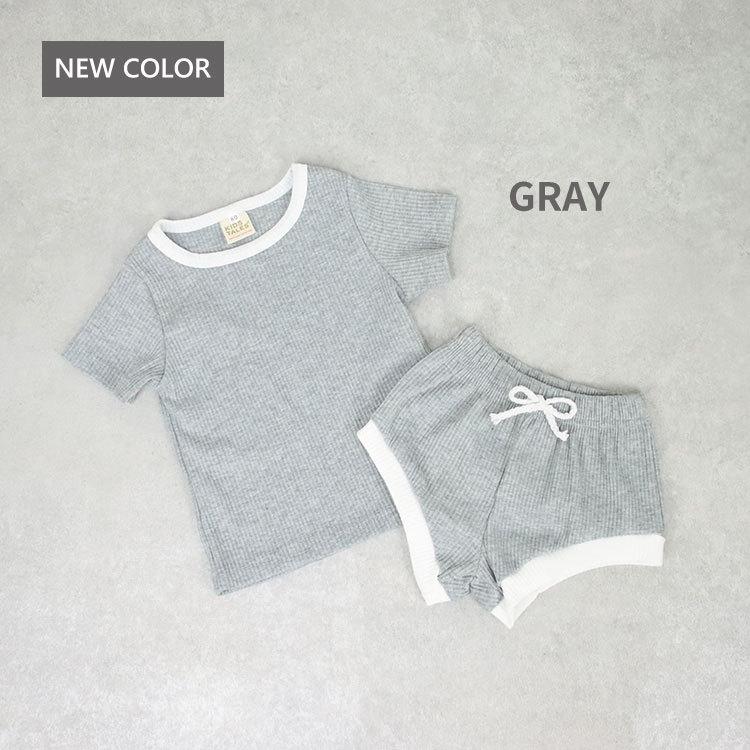 ベビー服 セットアップ 子供服 子ども服 ロンパース 男の子 女の子 ベビー キッズ 春 夏 虹 シンプル リブ 半袖 夏服 春服 可愛い かわいい 保育園 80 90 100 |  | 08
