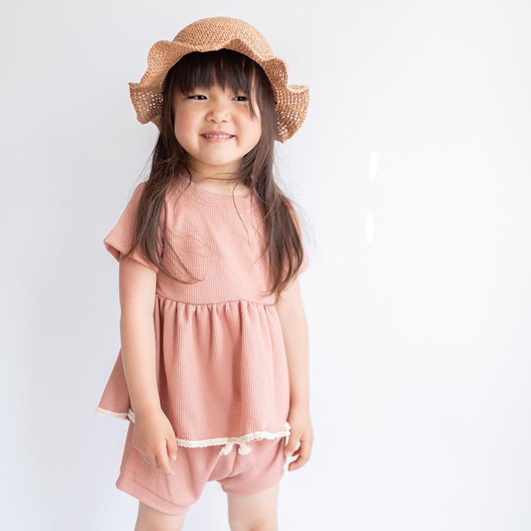 ベビー服 セットアップ 子供服 子ども服 女の子 ベビー キッズ 春 夏 シンプル ワッフル フリル 半袖 夏服 春服 可愛い かわいい 保育園 幼稚園 80 90 100 |  | 08