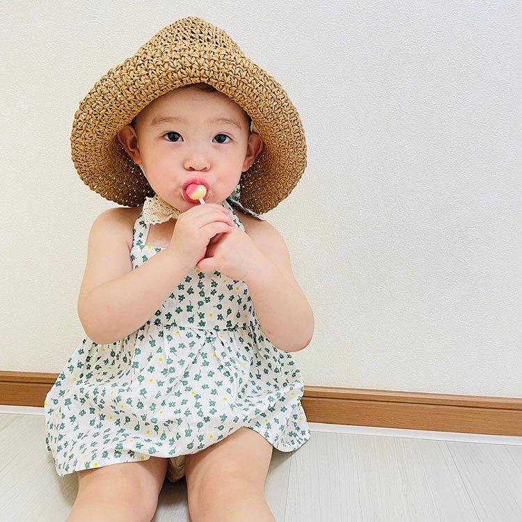 ベビー服 セットアップ 子供服 子ども服 女の子 ベビー キッズ 春 夏 シンプル 花柄 フリル ノースリーブ 夏服 春服 おしゃれ 可愛い かわいい 保育園 幼稚園 70 |  | 11