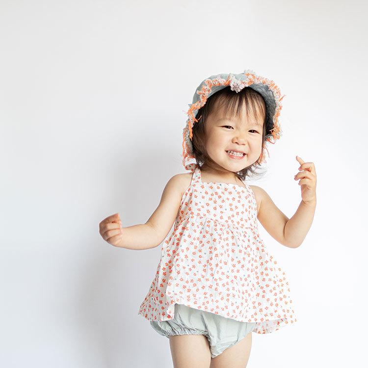 ベビー服 セットアップ 子供服 子ども服 女の子 ベビー キッズ 春 夏 シンプル 花柄 フリル ノースリーブ 夏服 春服 おしゃれ 可愛い かわいい 保育園 幼稚園 70 |  | 14