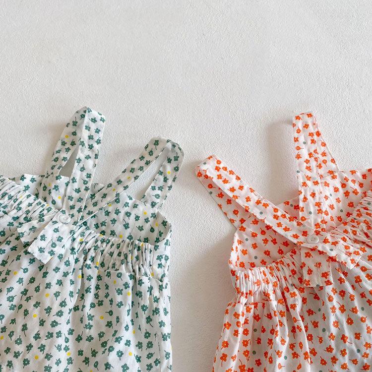 ベビー服 セットアップ 子供服 子ども服 女の子 ベビー キッズ 春 夏 シンプル 花柄 フリル ノースリーブ 夏服 春服 おしゃれ 可愛い かわいい 保育園 幼稚園 70 |  | 05