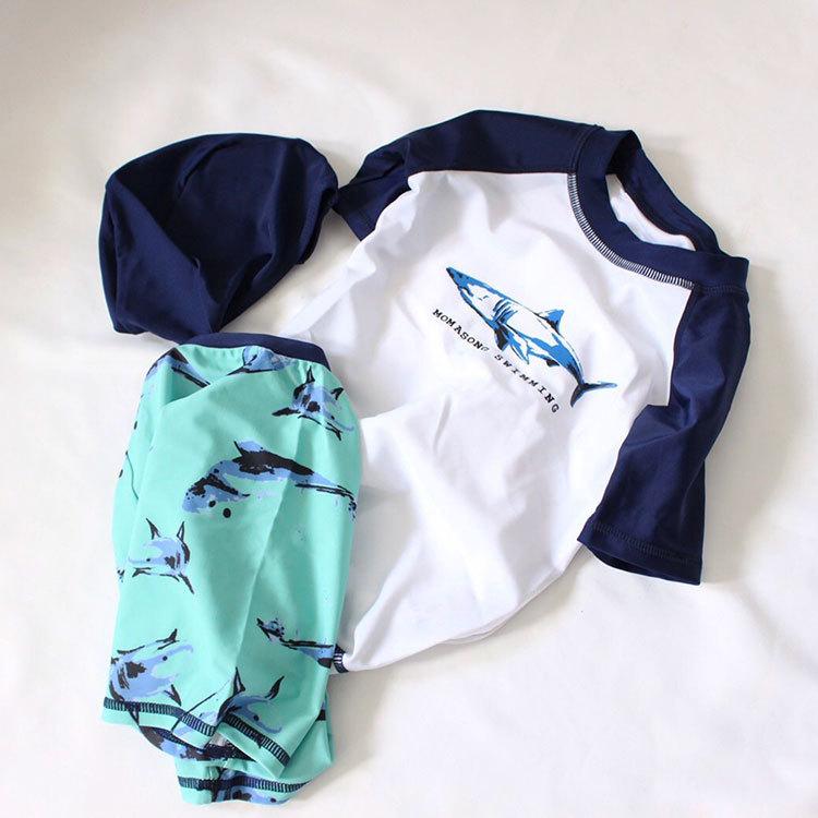 ベビー水着 水着 男の子 可愛い 夏 キッズ ベビー ベビー水着 赤ちゃん セットアップ キャップ付き 子供用 こども ジュニア 水遊び プール 海 80 90 100 110 |  | 01