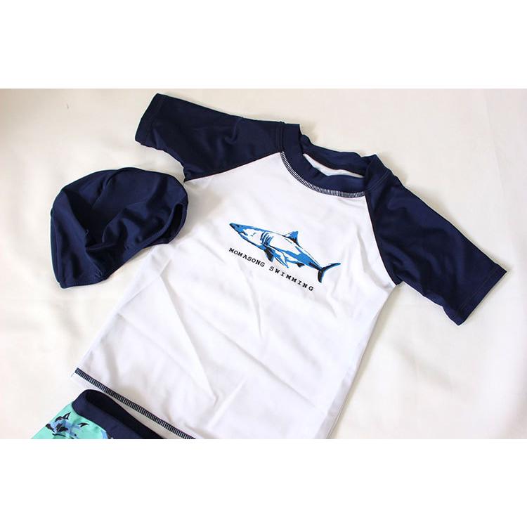 ベビー水着 水着 男の子 可愛い 夏 キッズ ベビー ベビー水着 赤ちゃん セットアップ キャップ付き 子供用 こども ジュニア 水遊び プール 海 80 90 100 110 |  | 03