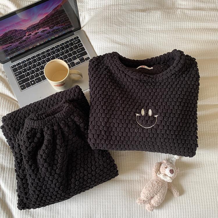 ルームウェア レディース パジャマ 部屋着 上下セット セットアップ 長袖 冬 可愛い おしゃれ もこもこ 防寒着 暖かい あったかい ナイトウェア |  | 02