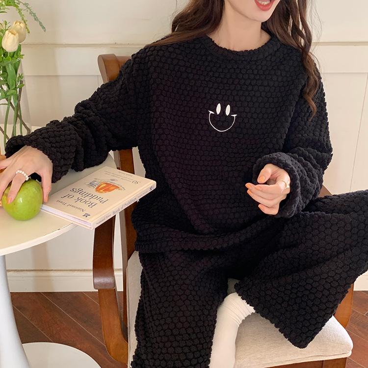 ルームウェア レディース パジャマ 部屋着 上下セット セットアップ 長袖 冬 可愛い おしゃれ もこもこ 防寒着 暖かい あったかい ナイトウェア |  | 03