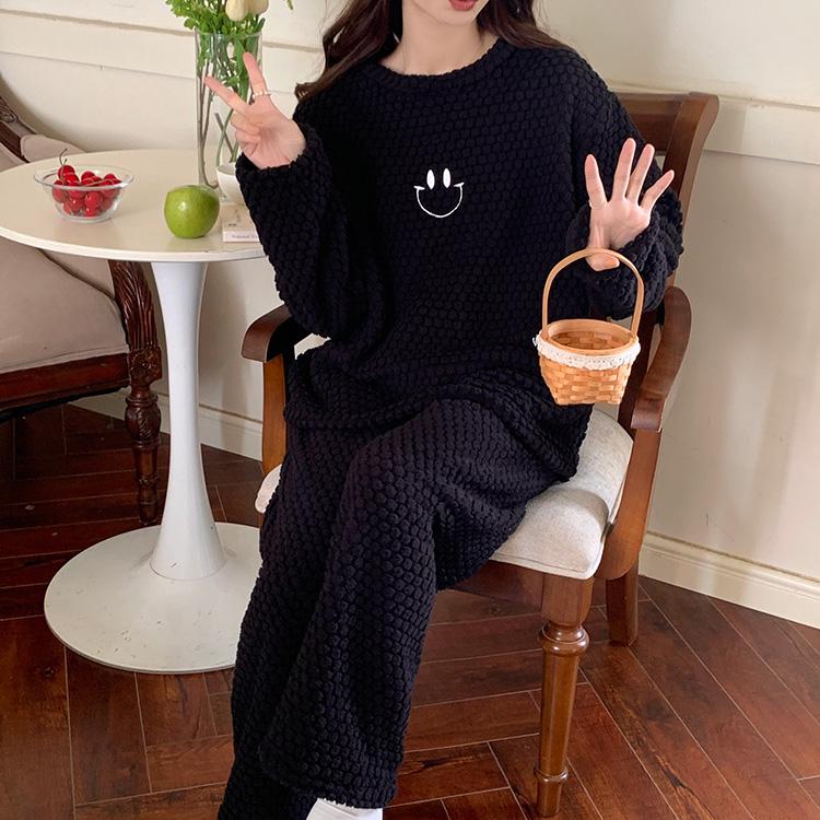 ルームウェア レディース パジャマ 部屋着 上下セット セットアップ 長袖 冬 可愛い おしゃれ もこもこ 防寒着 暖かい あったかい ナイトウェア |  | 05