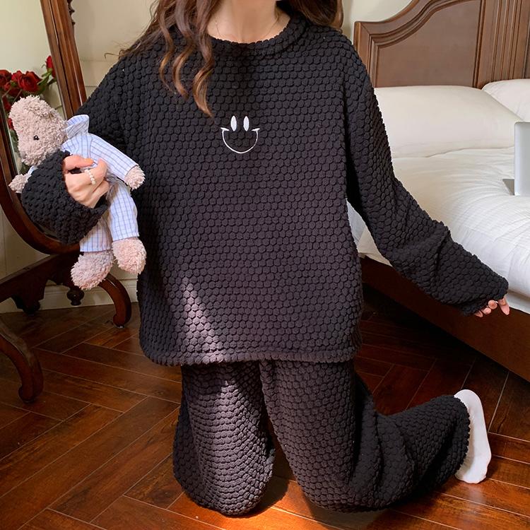 ルームウェア レディース パジャマ 部屋着 上下セット セットアップ 長袖 冬 可愛い おしゃれ もこもこ 防寒着 暖かい あったかい ナイトウェア |  | 06