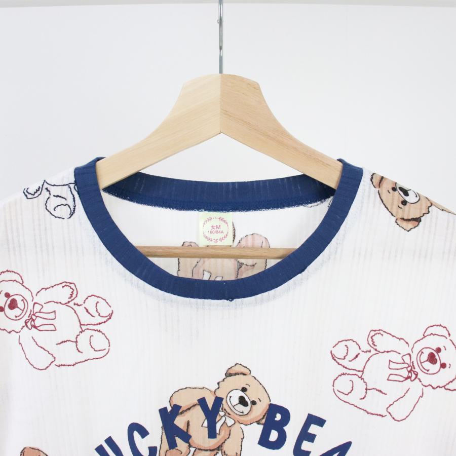 ルームウェア レディース パジャマ 部屋着 上下セット セットアップ 半袖 長ズボン 夏 春 秋 可愛い 薄手 修学旅行 入院 産後 旅行 外出 綿 |  | 07