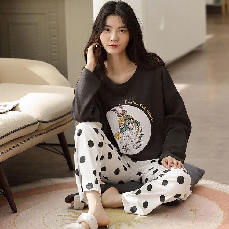 部屋着 寝巻き パジャマ 家着 セットアップ レディース 秋 冬 ルームウェア 可愛い かわいい 長袖 上下セット ヨガウェア ジム スポーツウェア ランニングウェア Wear 58 H I 通販 Yahoo ショッピング