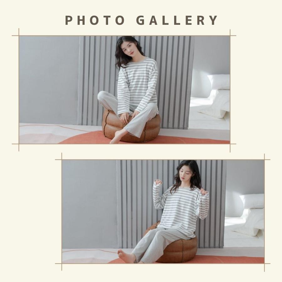 綿100% ルームウェア レディース セットアップ 上下セット 春 夏 秋 冬 春用 夏用 秋用 冬用 春夏 秋冬 長袖 長ズボン ロングTシャツ ロングパンツ 薄手 |  | 16