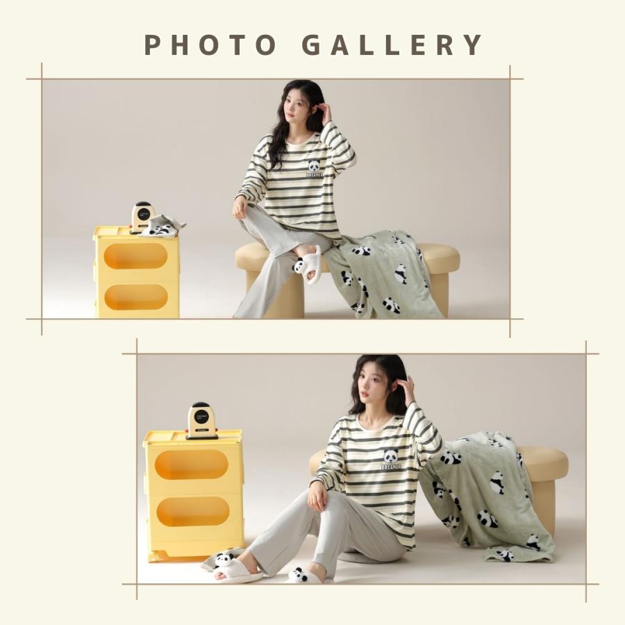 綿100% ルームウェア レディース セットアップ 上下セット 春 夏 秋 冬 春用 夏用 秋用 冬用 春夏 秋冬 長袖 長ズボン ロングTシャツ ロングパンツ 薄手 |  | 04