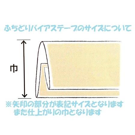 バイアステープ ふちどり広巾 キャプテン CAPTAIN88 CP12-4 ふちどりタイプ 11mm巾×2.75m ベージュ系 茶系 緑系 14色/全51色｜handicraftcoco｜07