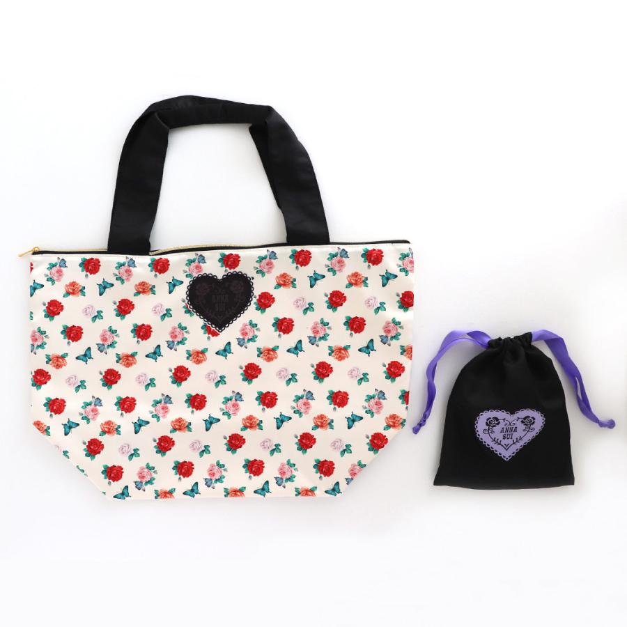 ANNA SUI アナ スイ エコバッグ/マイバッグ(ケース付) ハート ANNA SUI アナ スイ エコバッグ/マイバッグ(ケース付) ハート