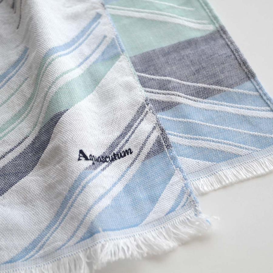 マフラー　Aquascutum LONDON アクアスキュータムメンズ クールマフラー 0001 ブルー | すべて