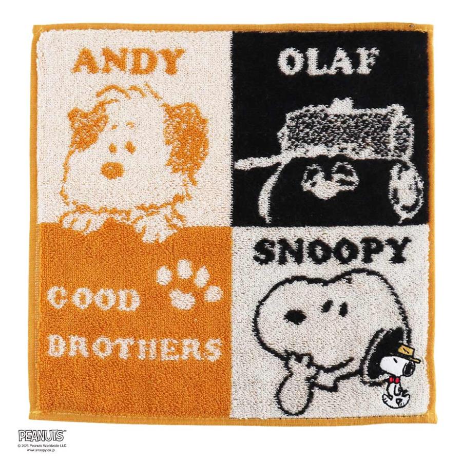 PEANUTS スヌーピー タオルハンカチ スヌーピー＆オラフ＆アンディ