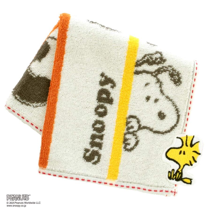 PEANUTS スヌーピー タオルハンカチ スヌーピーと仲間達 アイボリー