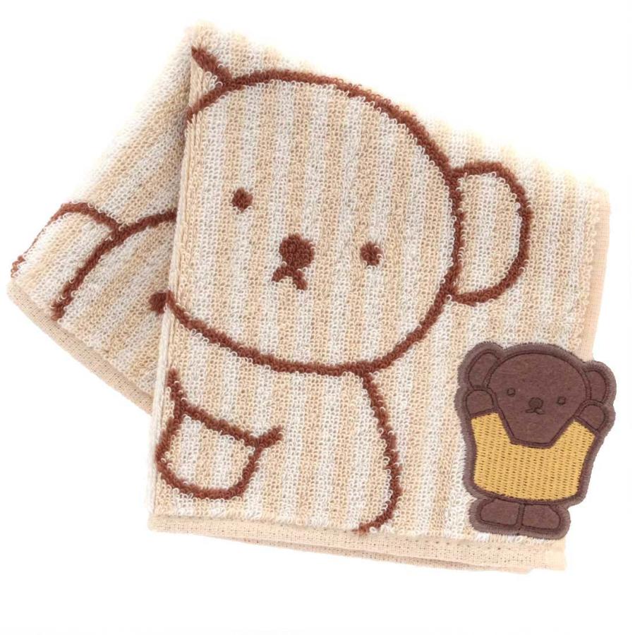 Miffy（ミッフィー） タオルハンカチ ボリス アップリケ刺繍