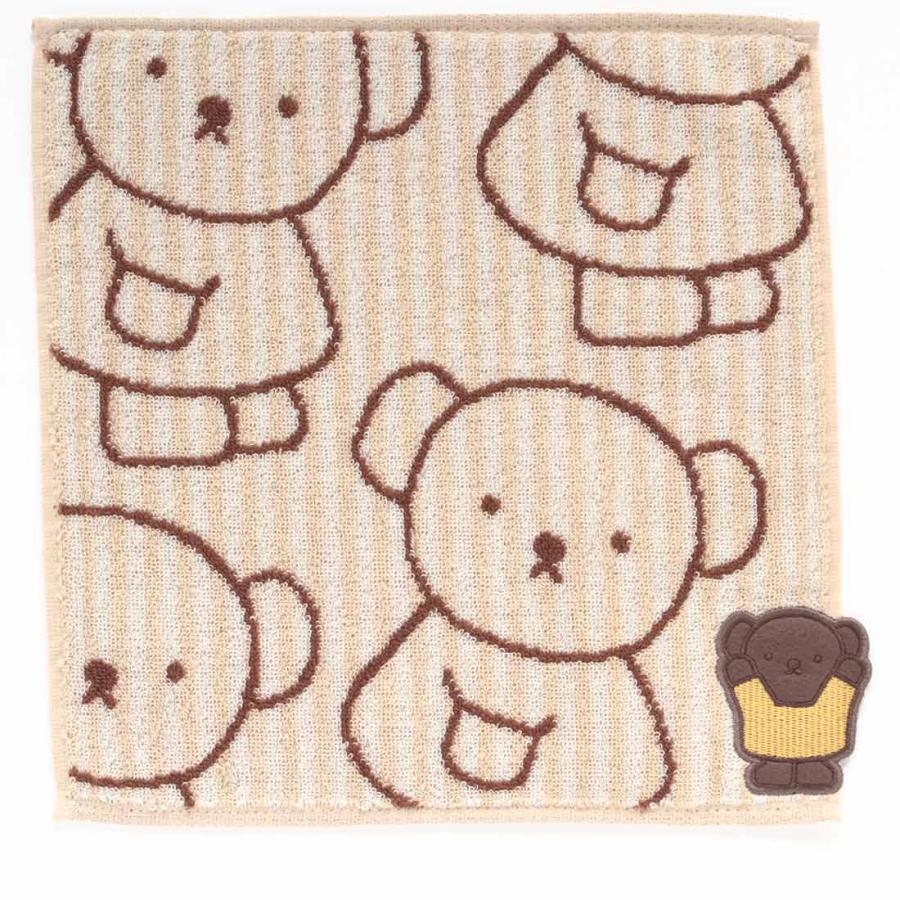 Miffy（ミッフィー） タオルハンカチ ボリス アップリケ刺繍