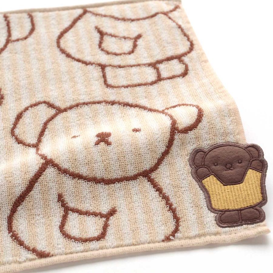 Miffy（ミッフィー） タオルハンカチ ボリス アップリケ刺繍