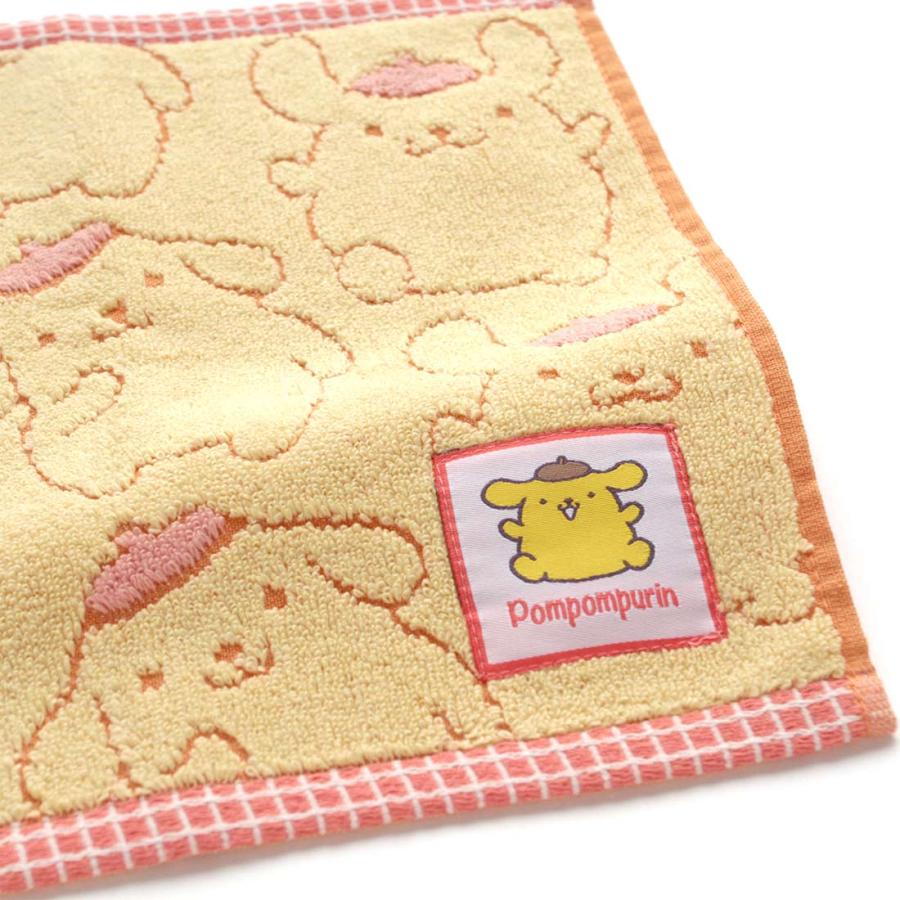 爆買 ポムポムプリン タオルハンカチ 0016 【POMPOMPURIN】 イエロー