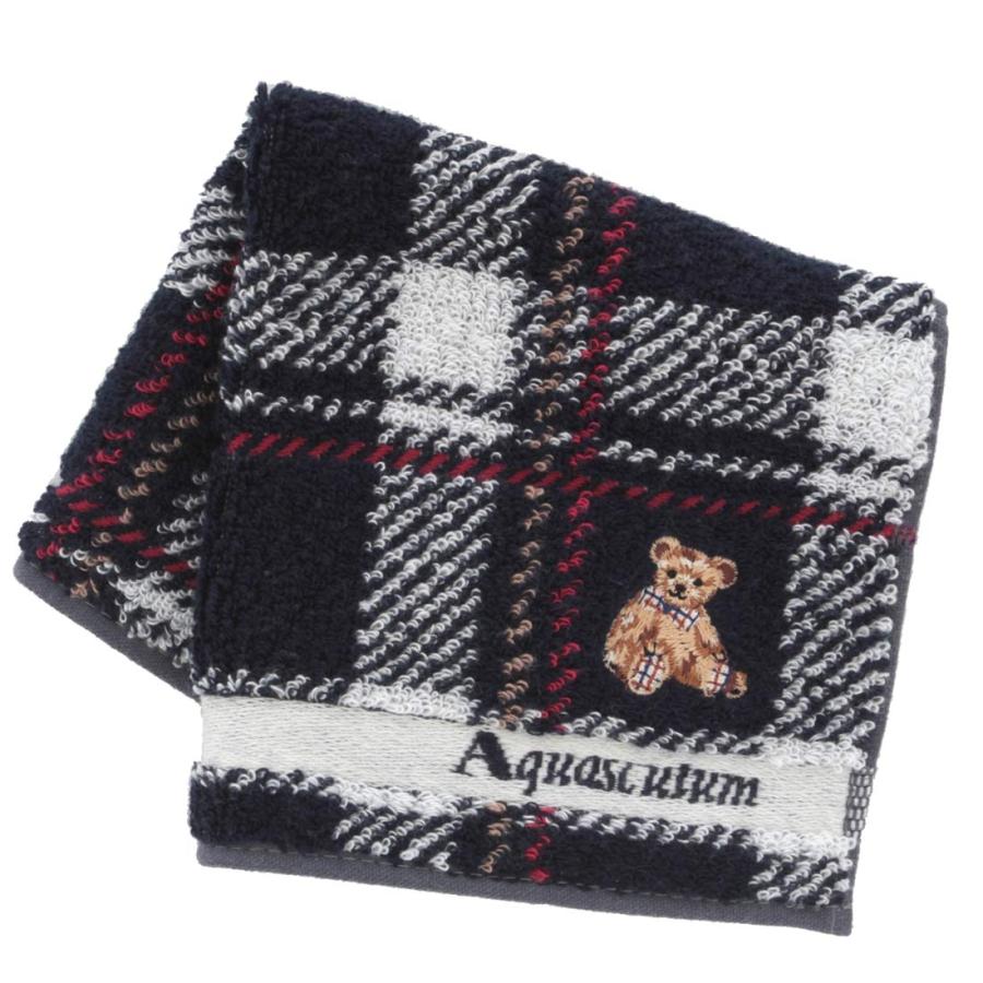 Aquascutum（アクアスキュータム） タオルハンカチ チェック＆クマ