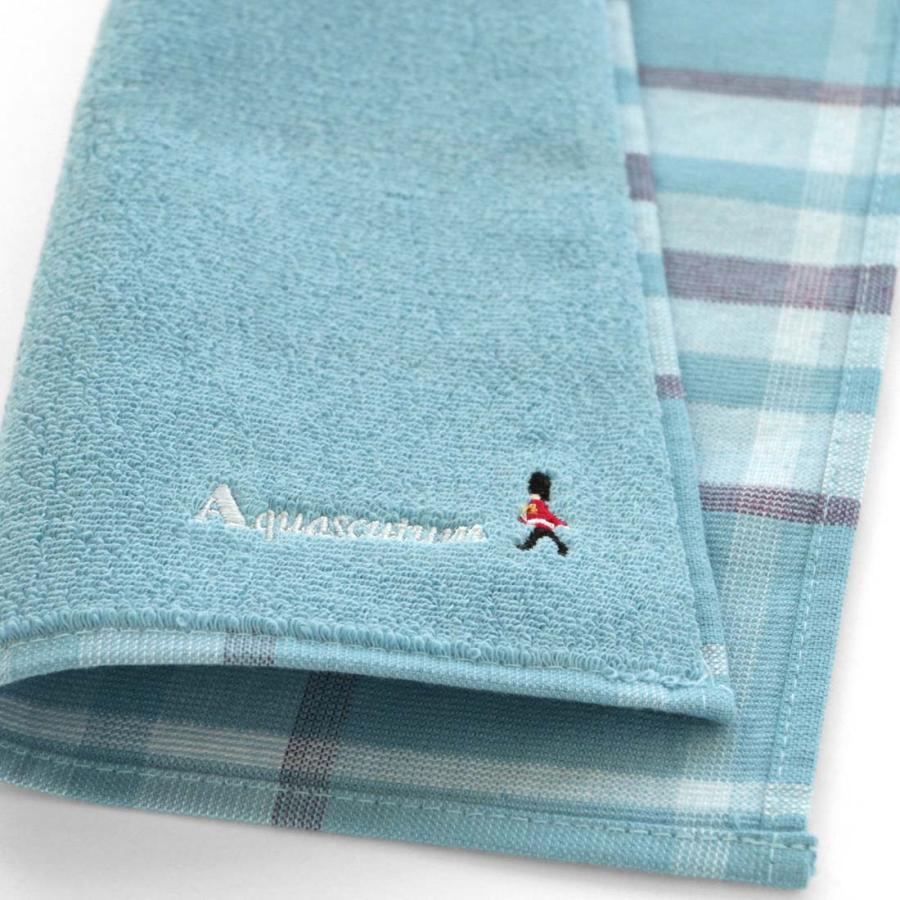 Aquascutum（アクアスキュータム） 表パイル・裏チェック生地 タオル